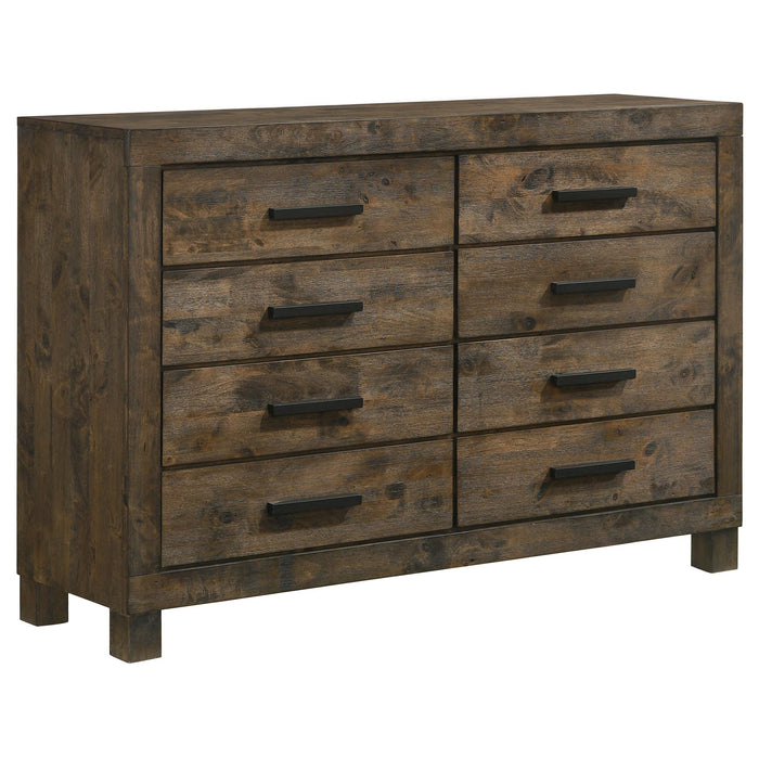 Woodmont 8-drawer Dresser Rustic Golden Brown image