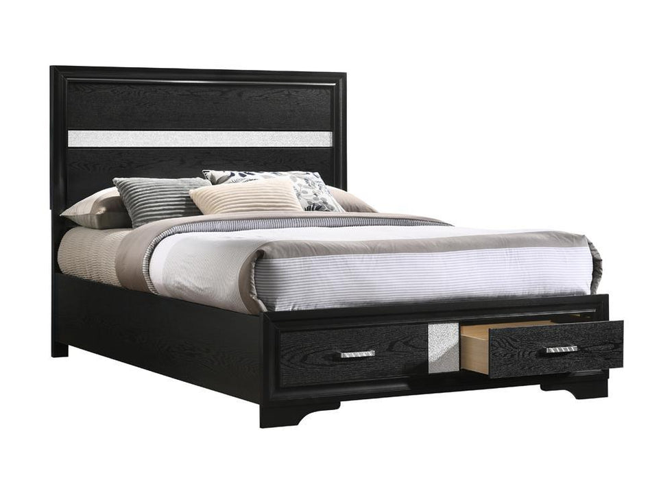 Miranda Full Storage Bed Black