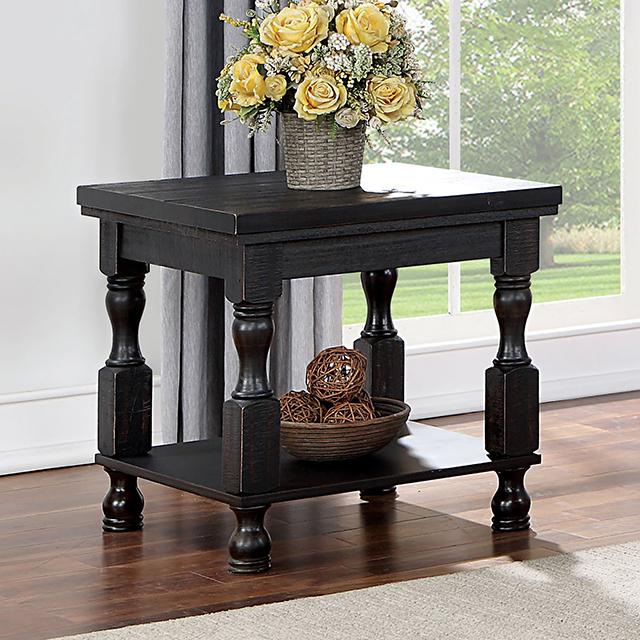 CALANDRA End Table, Antique Black image