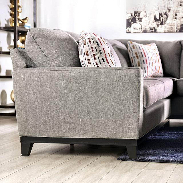 LANTWIT Sectional, Light Gray