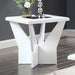 DUBENDORF End Table, White image