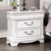 ALECIA Night Stand w/ USB, White image