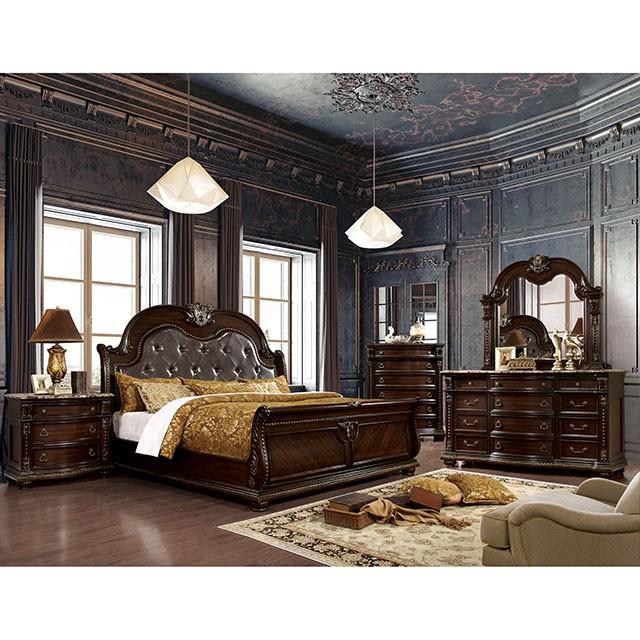 Fromberg Brown Cherry E.King Bed