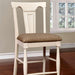 SABRINA Off White/Cherry Ctr.Ht. Chair, Cherry & White (2/CTN) image