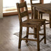 Kristen Ii Rustic Oak Counter Ht. Side Chair (2/CTN) image