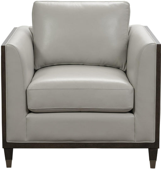 Pulaski Addison Leather Chair in Light Grey image