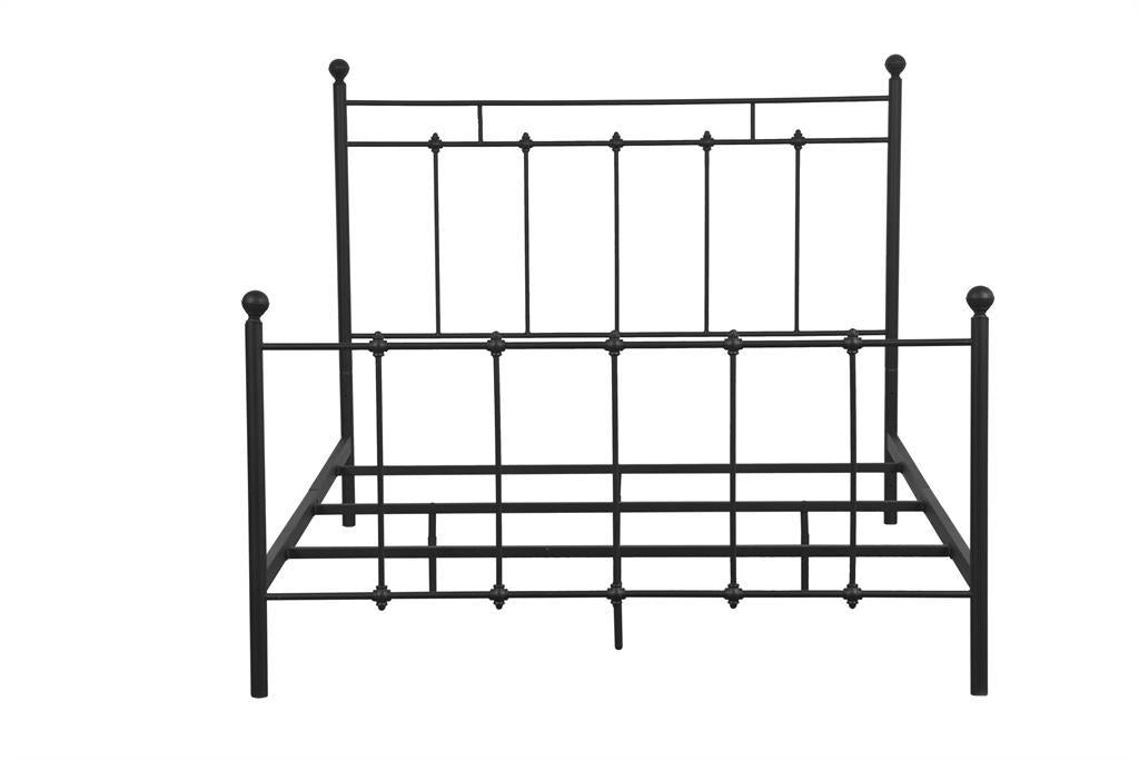 Pulaski All-in-One Black "Shaker" Metal Queen Bed