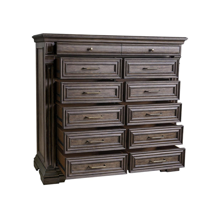 Pulaski Bedford Heights Master Chest in Estate Brown