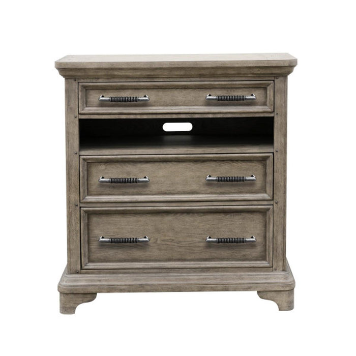 Pulaski Bristol Drawer Media Chest in Elm Brown image