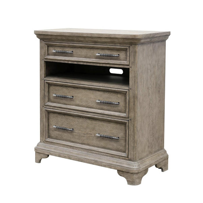 Pulaski Bristol Drawer Media Chest in Elm Brown