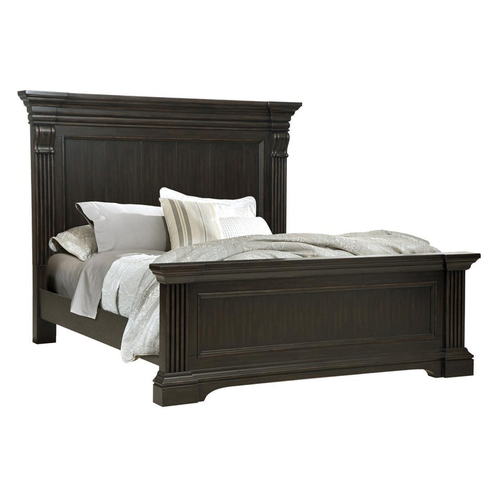 Pulaski Caldwell King Panel Bed in Dark Wood image