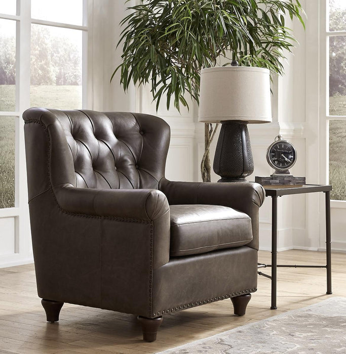 Pulaski Charlie Leather Chair in Heritage Brown