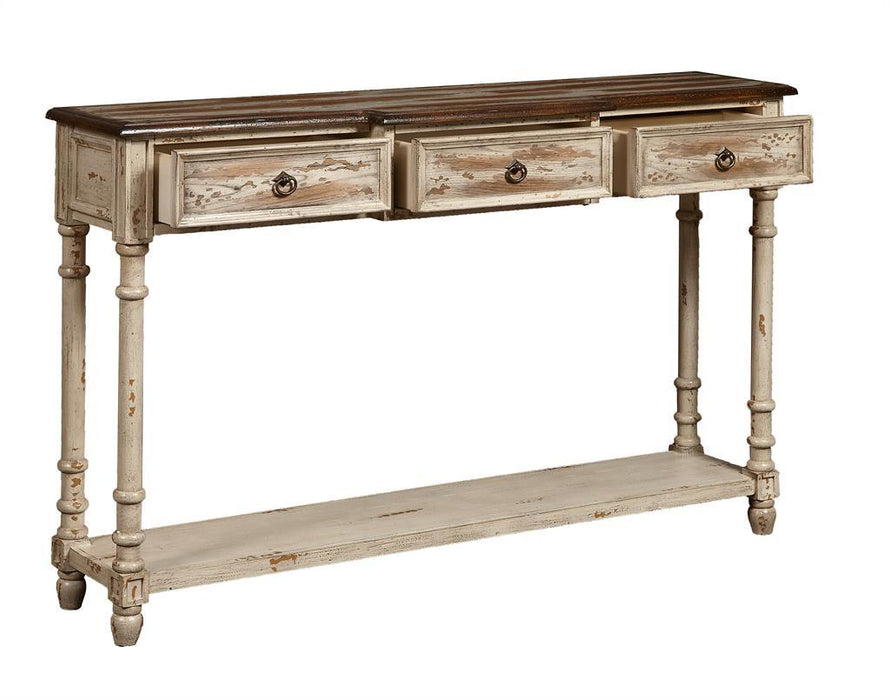 Pulaski Distressed Drawer Console Table