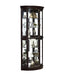 Pulaski Curved 5 Shelf Corner Curio Cabinet in Sable Brown image