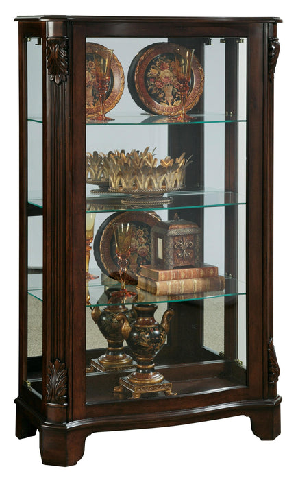 Pulaski Deep Cherry Mirrored Mantel Curio