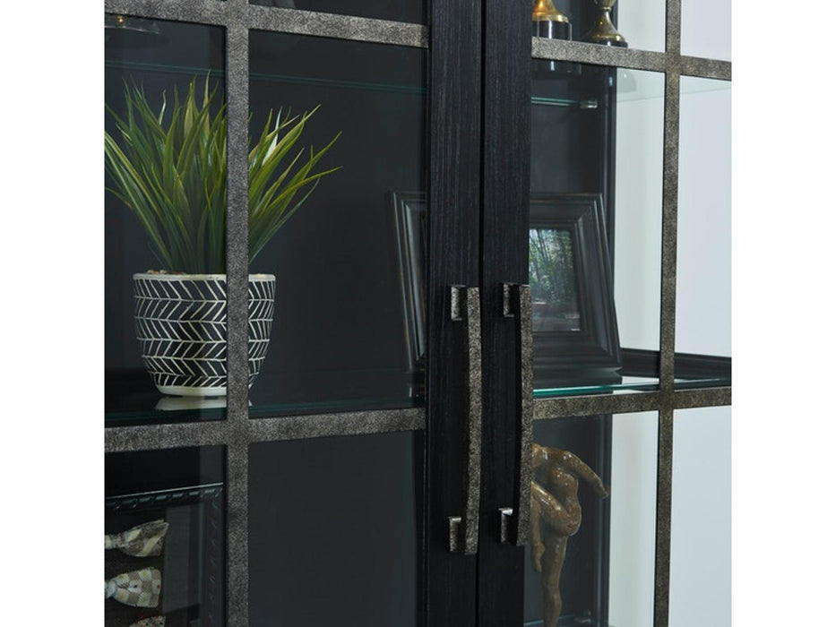 Pulaski Door Curio in Black