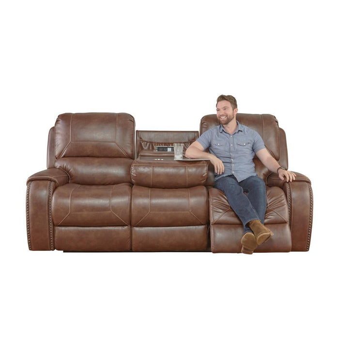 Pulaski Dual Recliner Sofa with Dropdown Charging Console