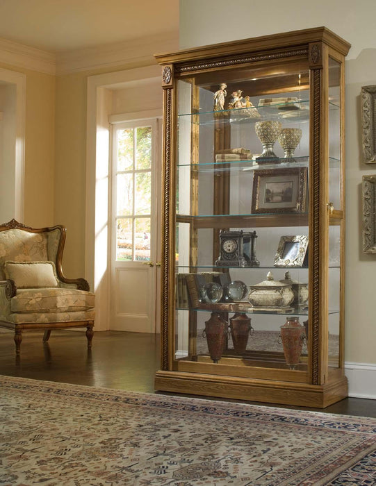 Pulaski Estate Oak Two Way Sliding Door Curio image