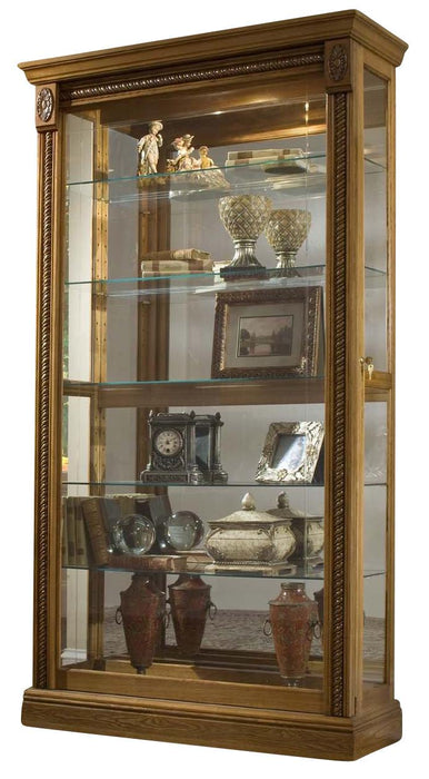 Pulaski Estate Oak Two Way Sliding Door Curio