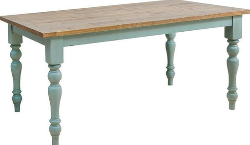 Pulaski Farmhouse Rectangular Dining Table in Distressed Blue image