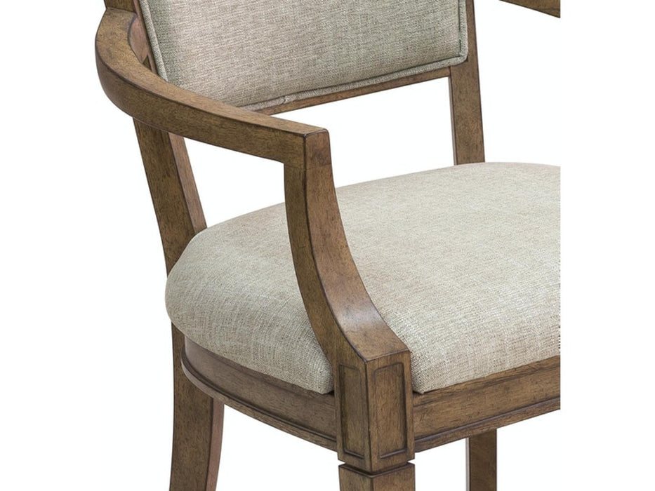 Pulaski Furniture Anthology Arm Chair in Medium Wood (Set of 2)