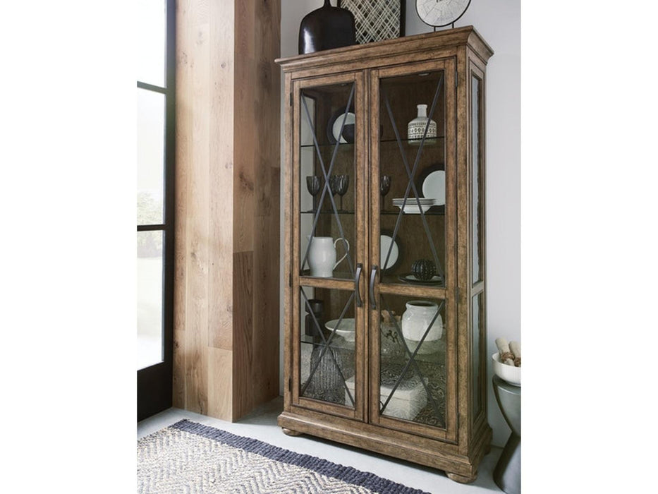 Pulaski Furniture Anthology Curio China in Medium Wood