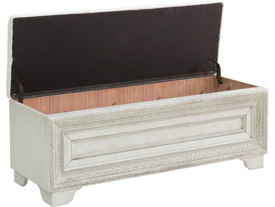 Pulaski Furniture Camila Storage Bed Bench in Light Wood