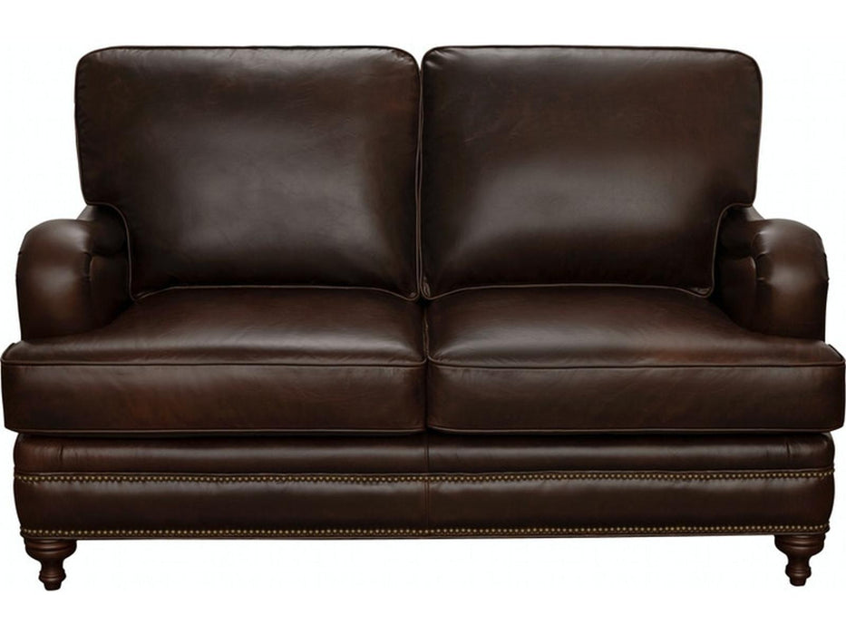 Pulaski Furniture Oliver Stationary Loveseat in Dark Wood