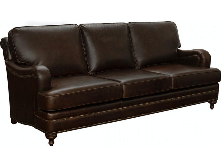 Pulaski Furniture Oliver Stationary Sofa in Dark Wood image