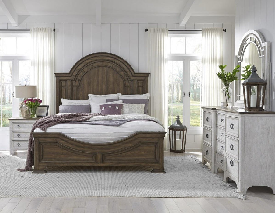 Pulaski Glendale Estates Queen Panel Bed in Brown