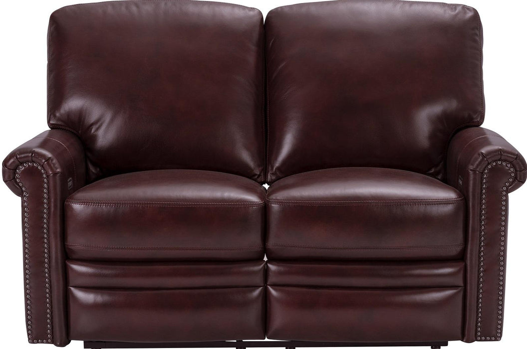 Pulaski Grant Leather Power Reclining Loveseat in Oxblood image