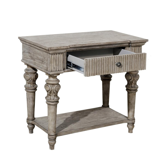 Pulaski Kingsbury Open Nightstand in Gray