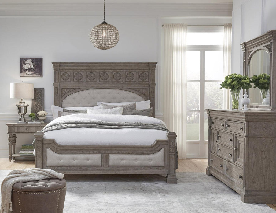 Pulaski Kingsbury Queen Panel Bed in Gray