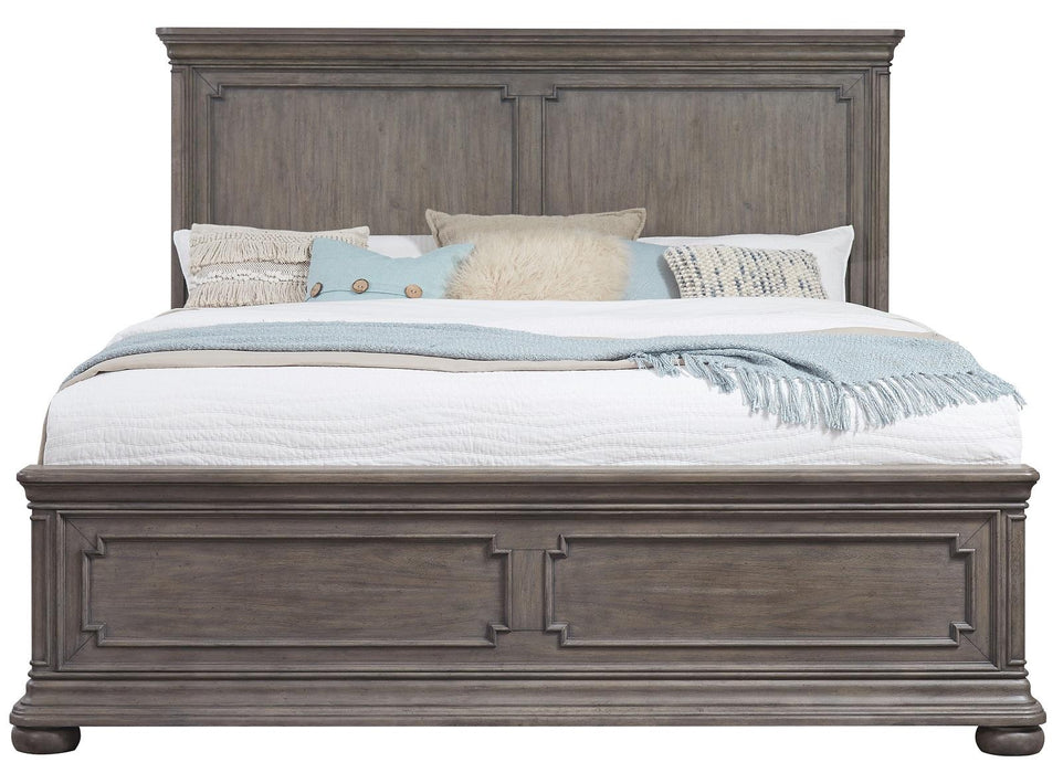 Pulaski Lasalle King Panel Bed in Natural image