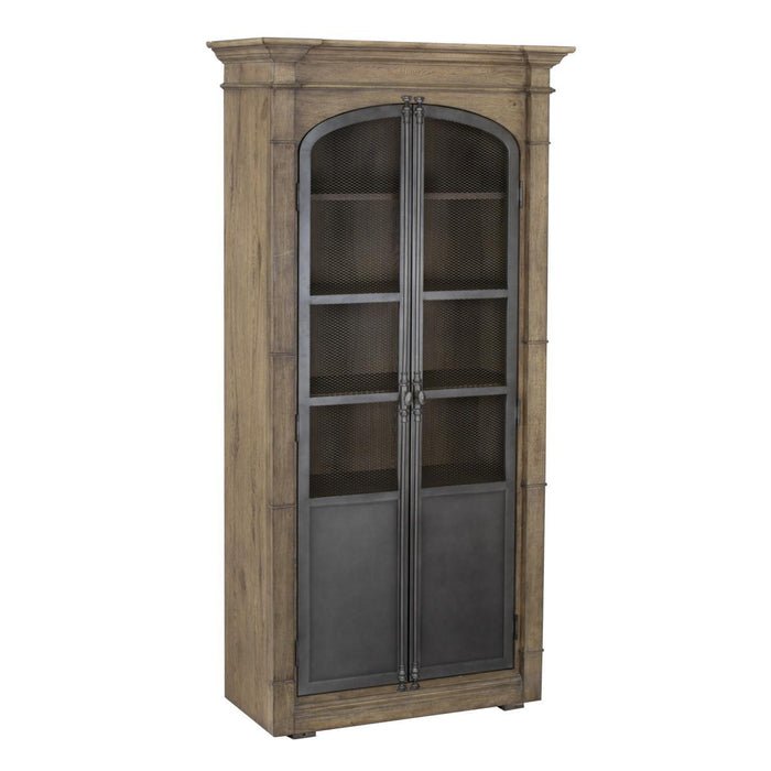 Pulaski Metal Door Light Oak Display Cabinet