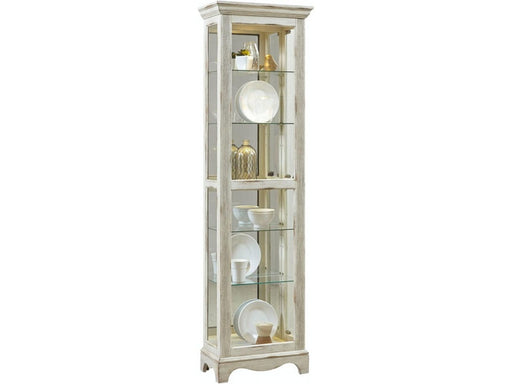 Pulaski Single Side Entry Curio in Weathered White image