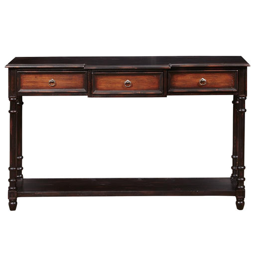 Pulaski Two Tone Rub-Through Console Table image