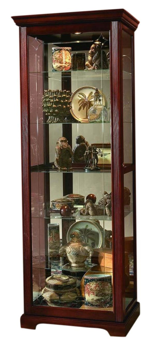 Pulaski Victorian Cherry Two Way Sliding Door Curio image