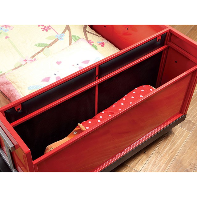 Rescuer Red/Black Twin Bed